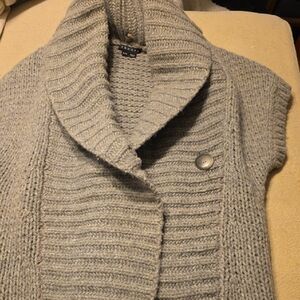 Theory Light Gray Cowl Neck Sweater